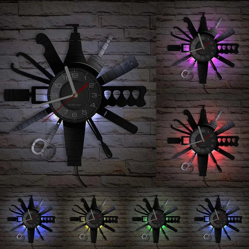 horloge murale vinyle pour salon de manucure et beauté - vue 28 sur 31
