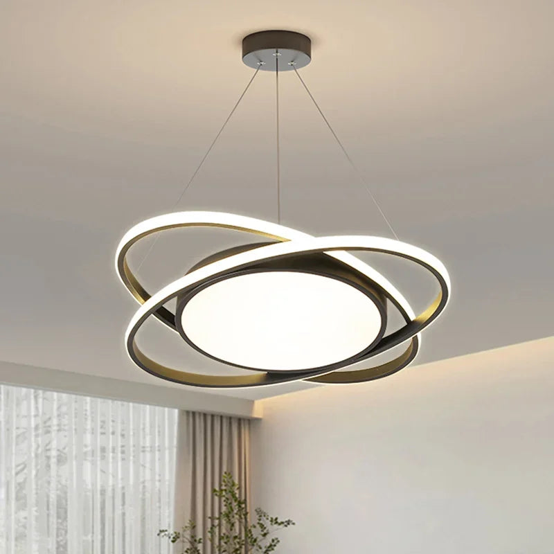 plafonnier led suspendu design moderne pour intérieur décoratif - vue 4 sur 18