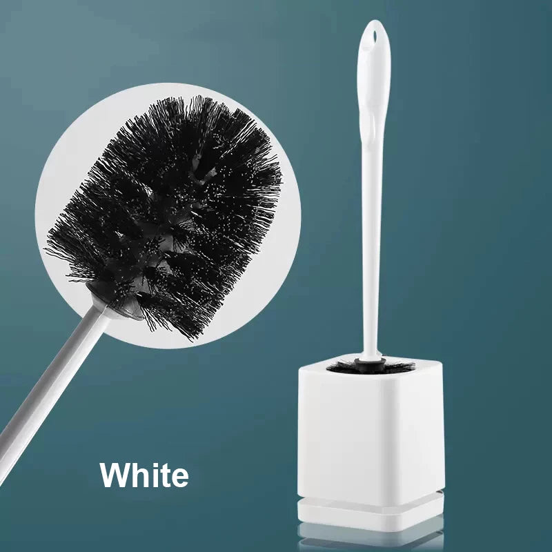 brosse wc à poils longs avec support de séchage mural - vue 9 sur 10