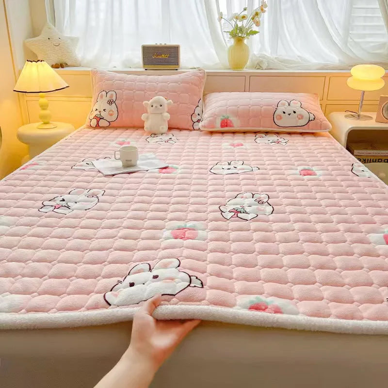surmatelas en velours chaud épais pour un confort optimal - vue 15 sur 15