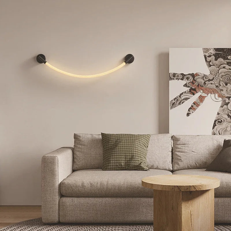 lampe led en silicone minimaliste de luxe flexible artistique - vue 3 sur 10