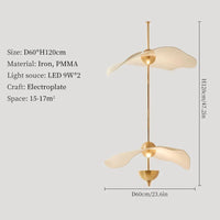 suspension moderne en led pour décoration intérieure élégante