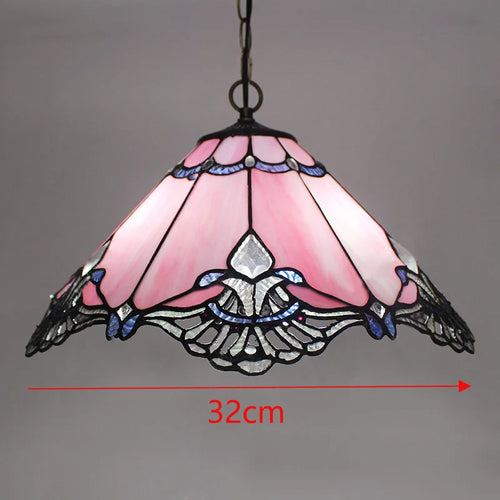 lustre tiffany vitrail style méditerranéen pour intérieur élégant - vue 10 sur 22