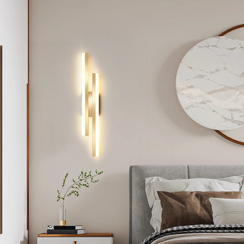 applique murale longue bande design simple moderne nordique - vue 4 sur 10