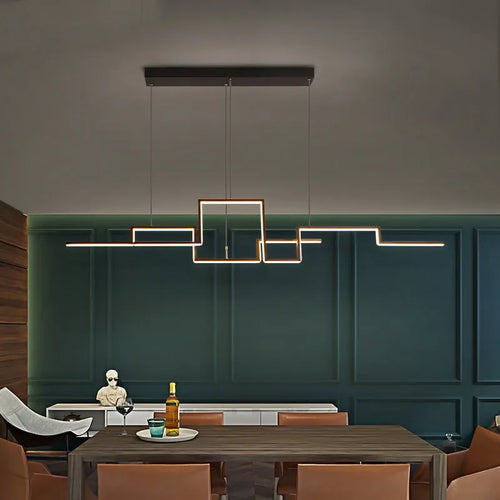 lustre moderne dimmable pour intérieur design élégant à suspendre - vue 3 sur 9