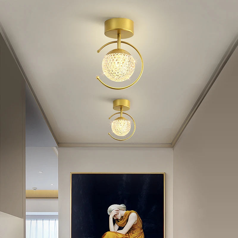 plafonnier led acrylique éclairage luxe intérieur gradation continue - vue 5 sur 10