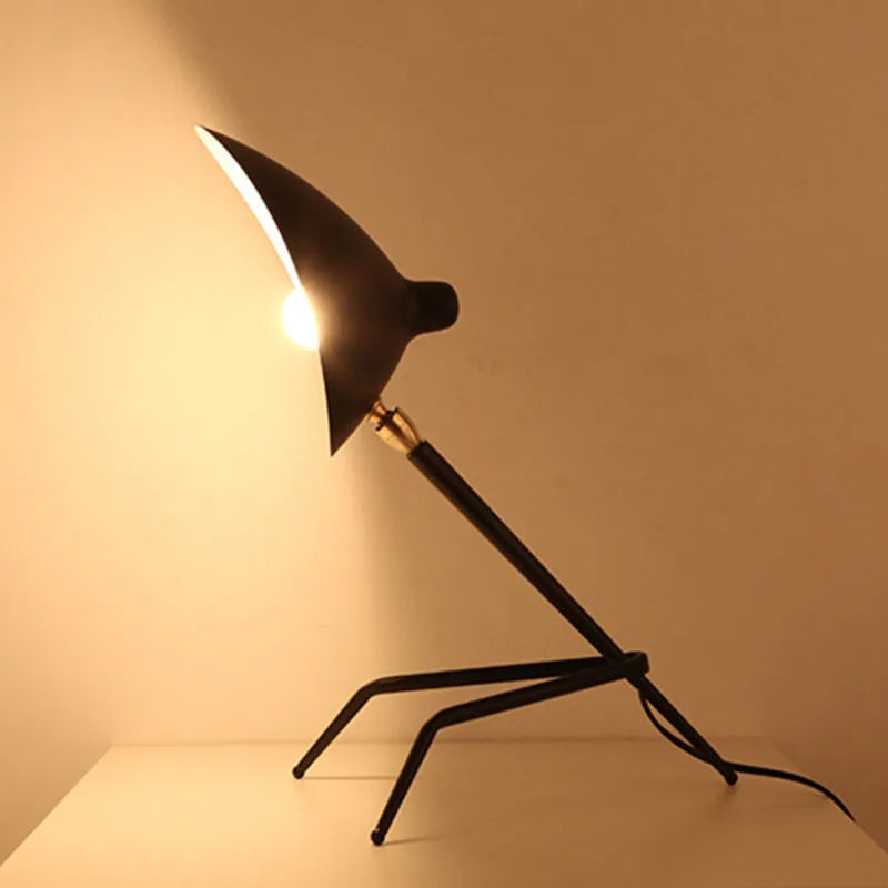 French Designer Tripod Table Lamps Desk Light for Study Reading Beside Bedroom - vue 3 sur 7