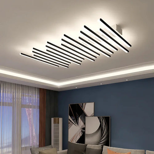 lustre nordique acrylique led moderne pour bar restaurant - vue 3 sur 12