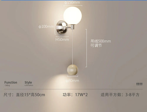 applique murale led rétro style médiéval pour décoration intérieure - vue 9 sur 9