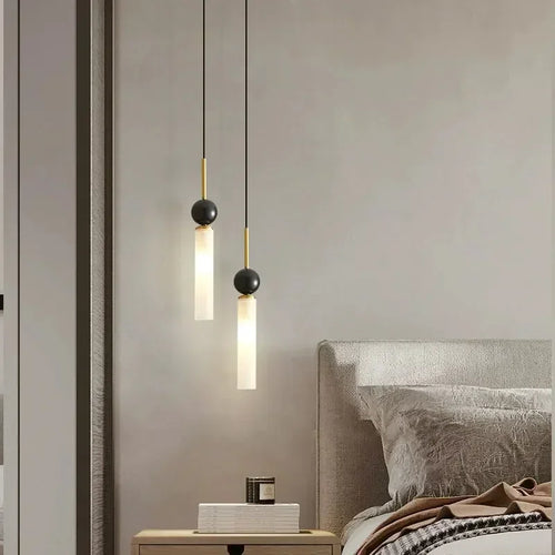 lustre moderne suspendu avec éclairage led décoratif intérieur - vue 7 sur 8