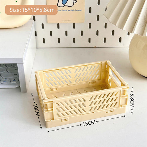 panier pliable empilable pour rangement maquillage bijoux jouets - vue 17 sur 19