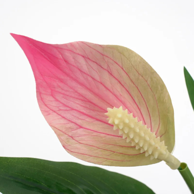 plantes artificielles tropicales monstera anthurium pour décoration intérieure - vue 5 sur 12