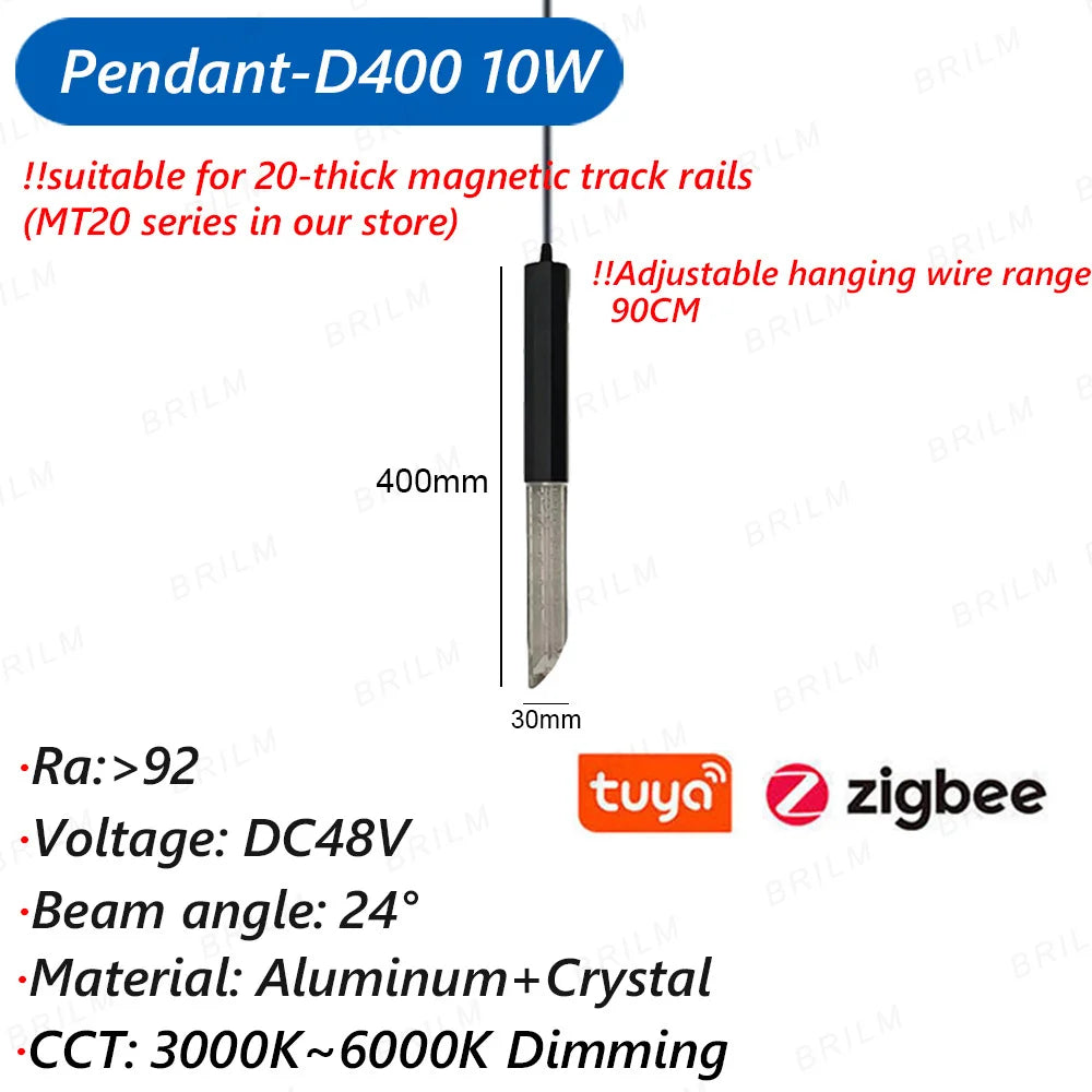 suspension zigbee3.0 intelligente avec lumière led moderne et connectivité - vue 21 sur 27