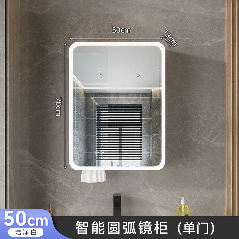 armoire intelligente avec rangement éclairé et toilettes séparées - vue 13 sur 14