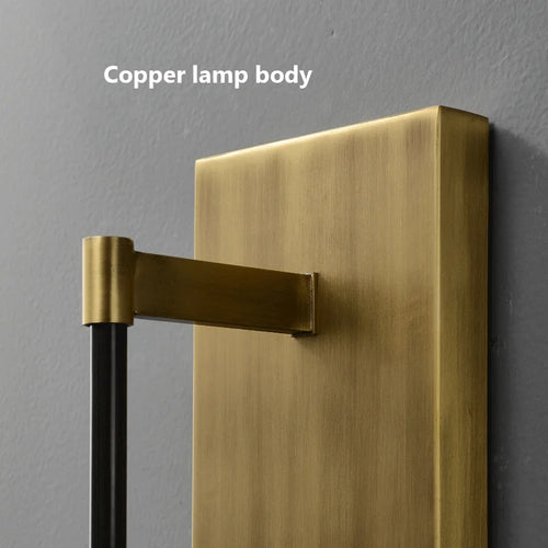 applique murale minimaliste de luxe en verre et cuivre led 2023 - vue 7 sur 8