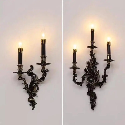 applique murale vintage en cuivre avec éclairage led élégant - vue 4 sur 8