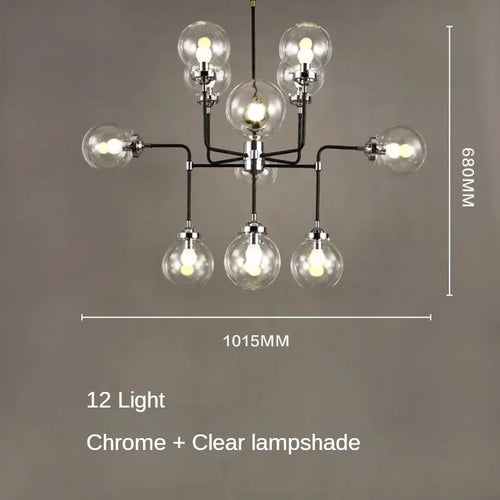 lustre artistique en verre pour décoration intérieure moderne - vue 19 sur 24