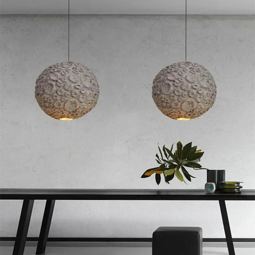 Suspension style Designer japonais Wabi Sabi Style salon salle à manger café magasin planète gris Loft décor lumière - vue 4 sur 7