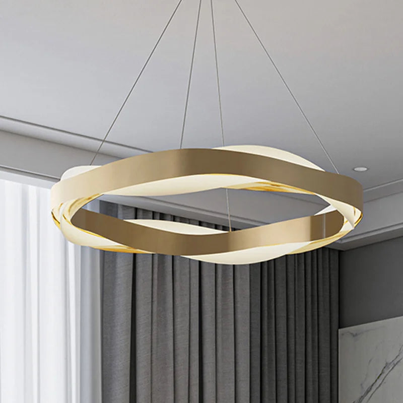 lustre moderne suspendu éclairage intérieur design élégant lumineux - vue 3 sur 13