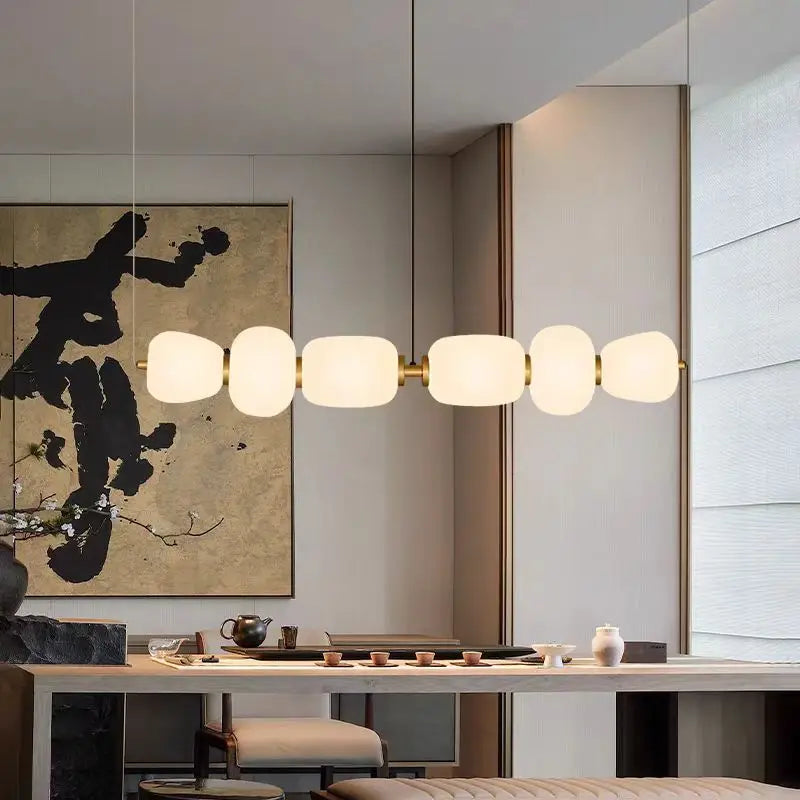 lustre en verre minimaliste moderne pour espaces créatifs et bars - vue 3 sur 7