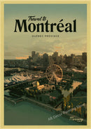 affiche rétro de voyage pour passionnés de tourisme