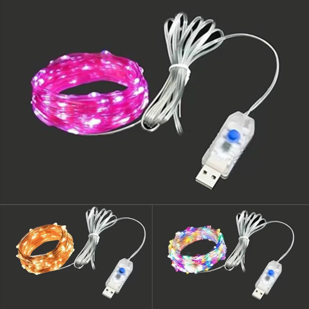 guirlande lumineuse led usb étanche pour décorations de fête - vue 3 sur 14