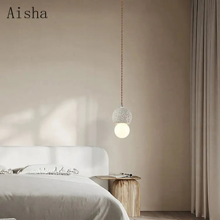 suspension wabi-sabi design luminaire nordique créatif pour intérieur - vue 3 sur 12