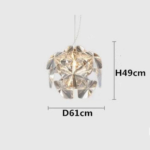 lustre en acrylique transparent design pour intérieur élégant - vue 9 sur 8