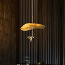 lustre led art déco en cuivre avec fil réglable