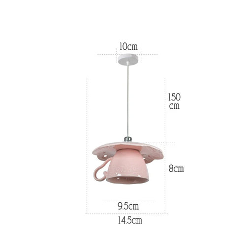 suspension moderne en céramique led théière pour cuisine - vue 17 sur 30