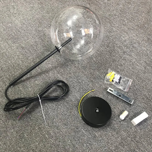 LED moderne Lustre nordique lampes suspendues Lustre luminaire boule de verre abat-jour chambre salle à manger lampe suspendue Restaurant - vue 5 sur 15