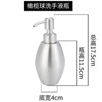 distributeur de savon en acier inoxydable pour mains et corps
