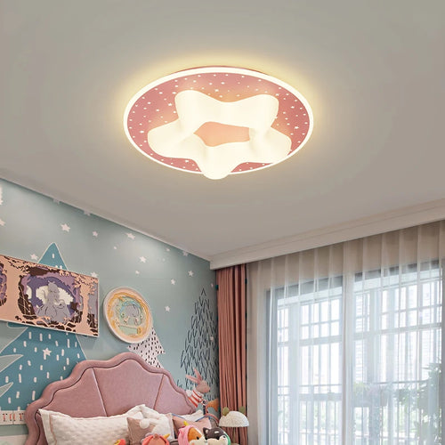 lampe led encastrée nordique étoile à cinq branches pour enfants - vue 3 sur 8