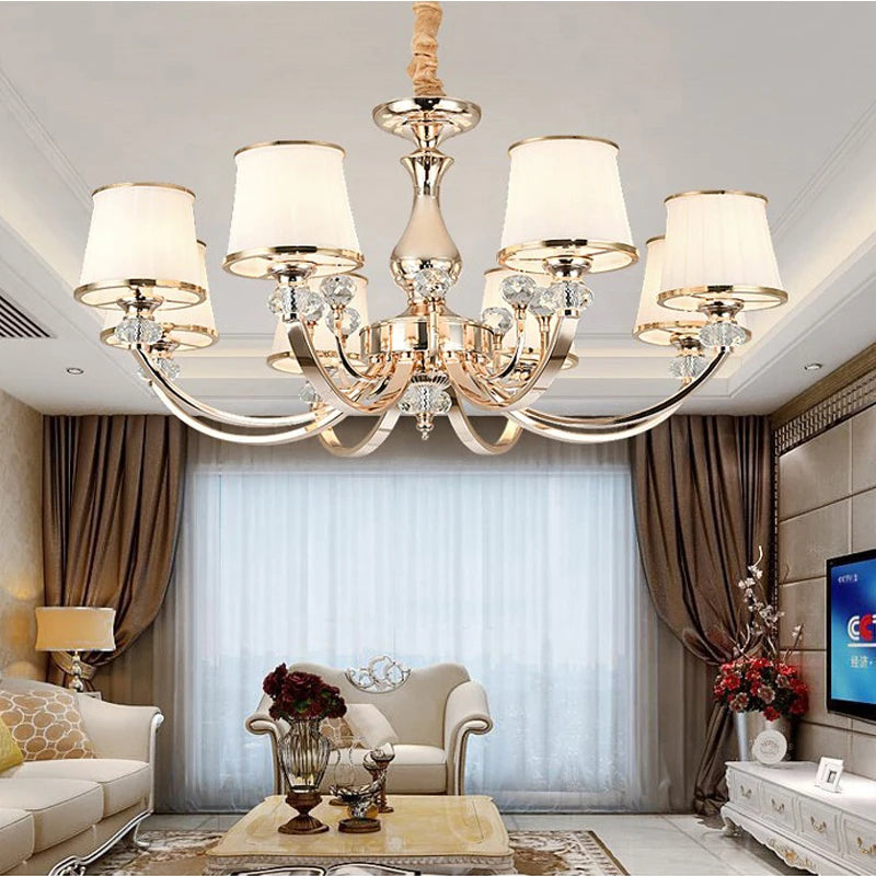 lustre en cristal de luxe pour décoration élégante - vue 5 sur 14