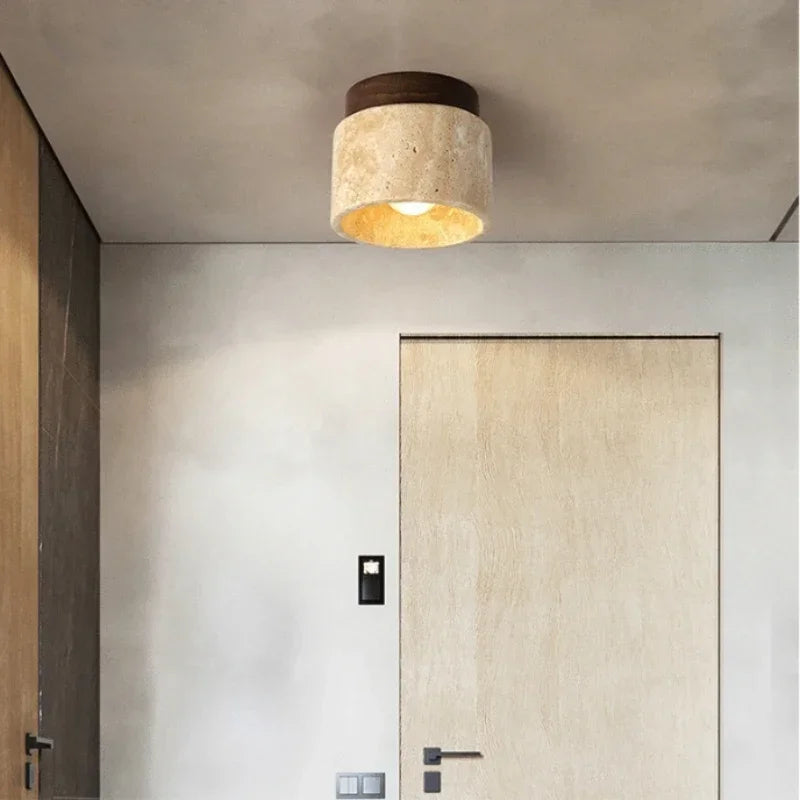 plafonnier en pierre minimaliste pour une ambiance apaisante - vue 3 sur 9