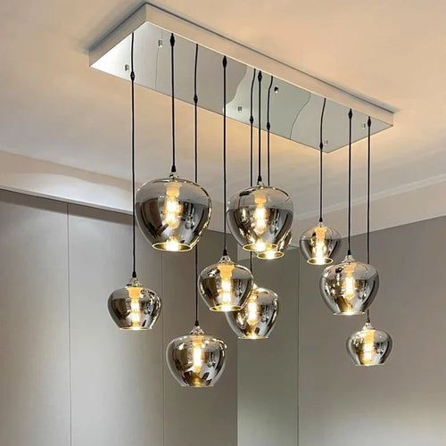 lustre en verre pour un éclairage intérieur élégant - vue 4 sur 7
