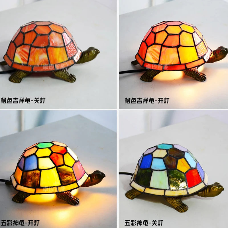 lampe de chevet tortue veilleuse led décorative pour enfant - vue 4 sur 8