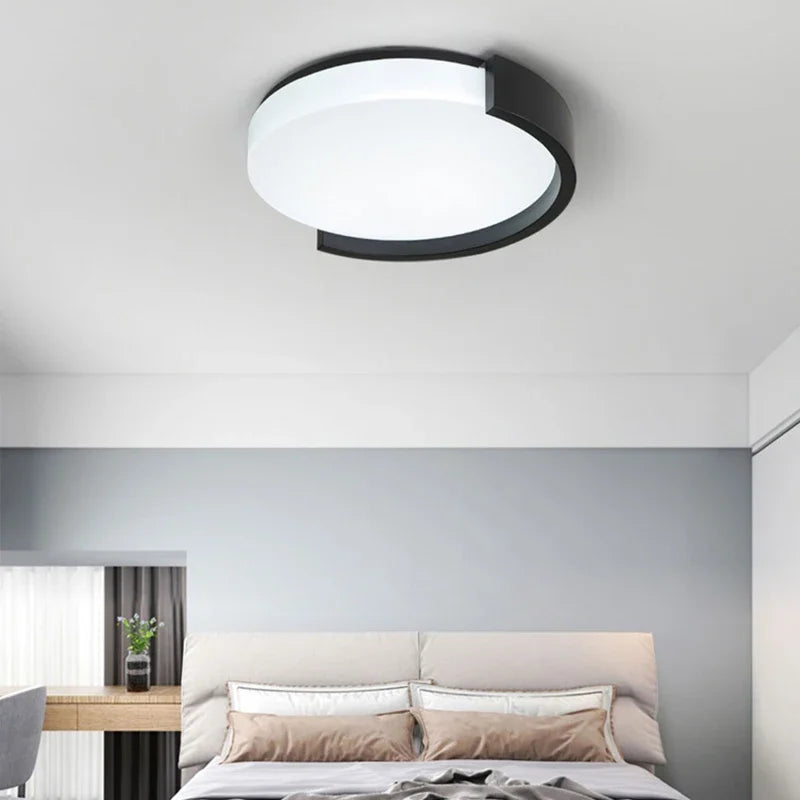plafonnier led nordique lustre rond simple pour diverses allées - vue 3 sur 10