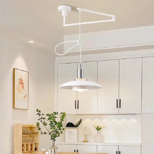 lustre minimaliste extensible rotatif avec bras pivotant pliable - vue 5 sur 13