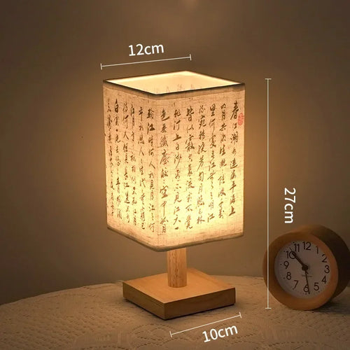 lampe de bureau à led style chinois avec prise usb et intensité variable - vue 9 sur 9