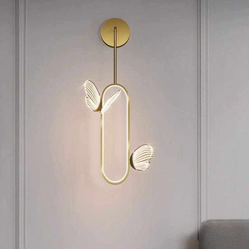 applique murale led papillon design nordique pour décoration intérieure - vue 1 sur 8