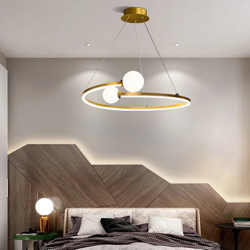 sandyha lustre moderne en anneau pour décoration intérieure - vue 3 sur 9