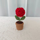 plante en pot tricotée à la main pour cadeau décoratif de saint valentin