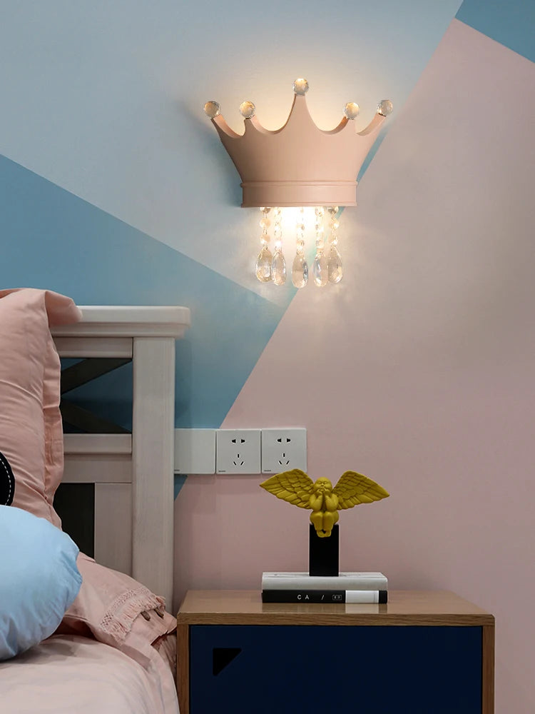 applique murale couronne nordique en résine pour chambre enfant mignonne - vue 1 sur 12