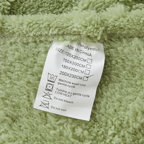 plaid flanelle polaire doux et chaud uni - vue 7 sur 7