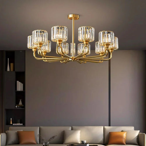 Luxury Home DecorationPendant Lights Crystal Living Room Chandelier, Bedroom Pendant Lamp Ceiling Light Indoor Lighting - vue 3 sur 9