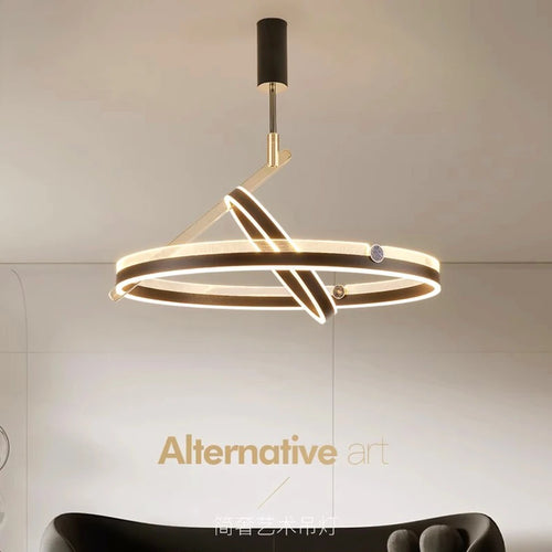 lustre led moderne suspension éclairage intérieur décoratif - vue 3 sur 7
