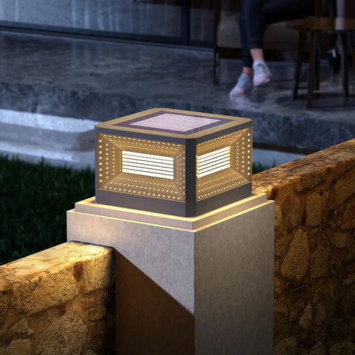 lampe de pelouse solaire moderne pour éclairage extérieur - vue 2 sur 10
