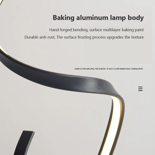 Lampadaire à bande LED moderne - vue 7 sur 8