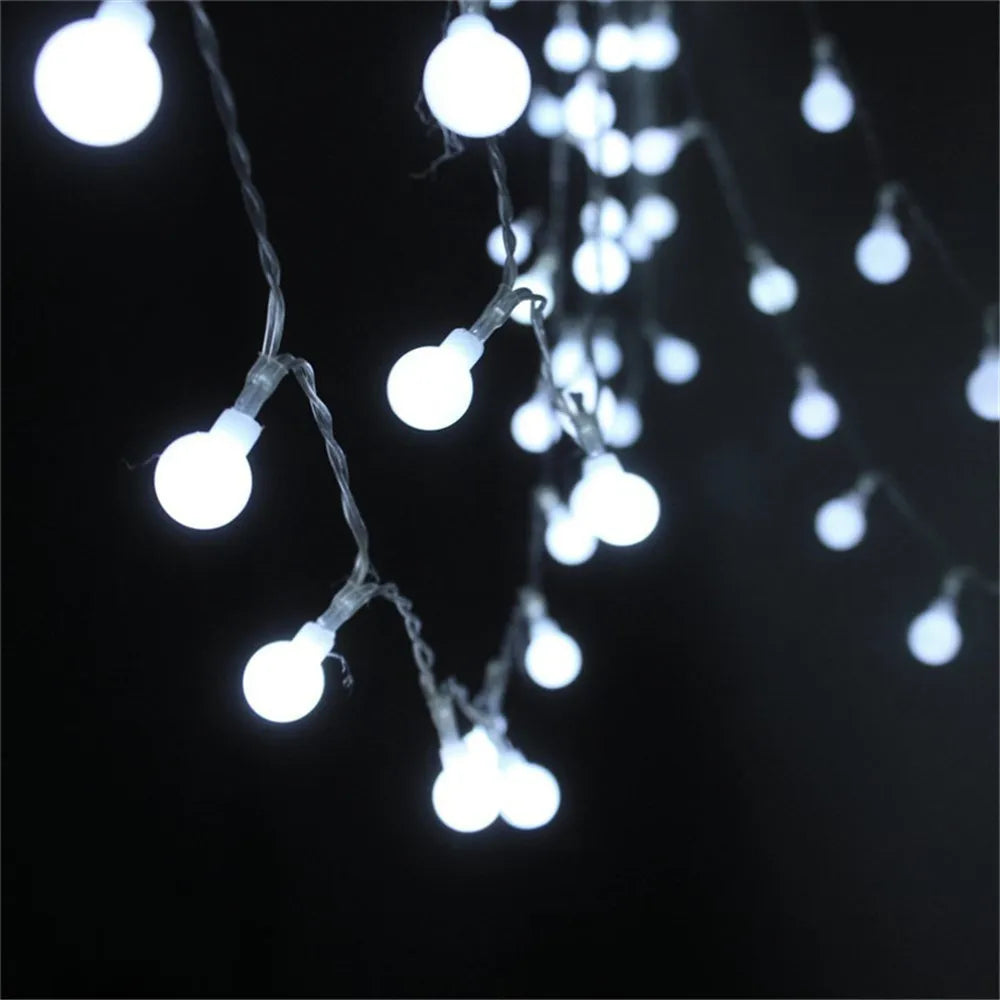 guirlande lumineuse à boules led pour mariage et jardin extérieur - vue 5 sur 9